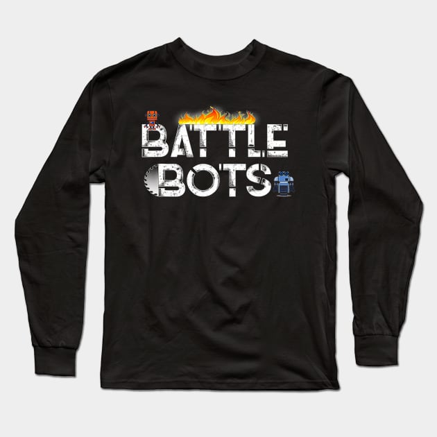 Battle bots fighting robots Long Sleeve T-Shirt by Tianna Bahringer